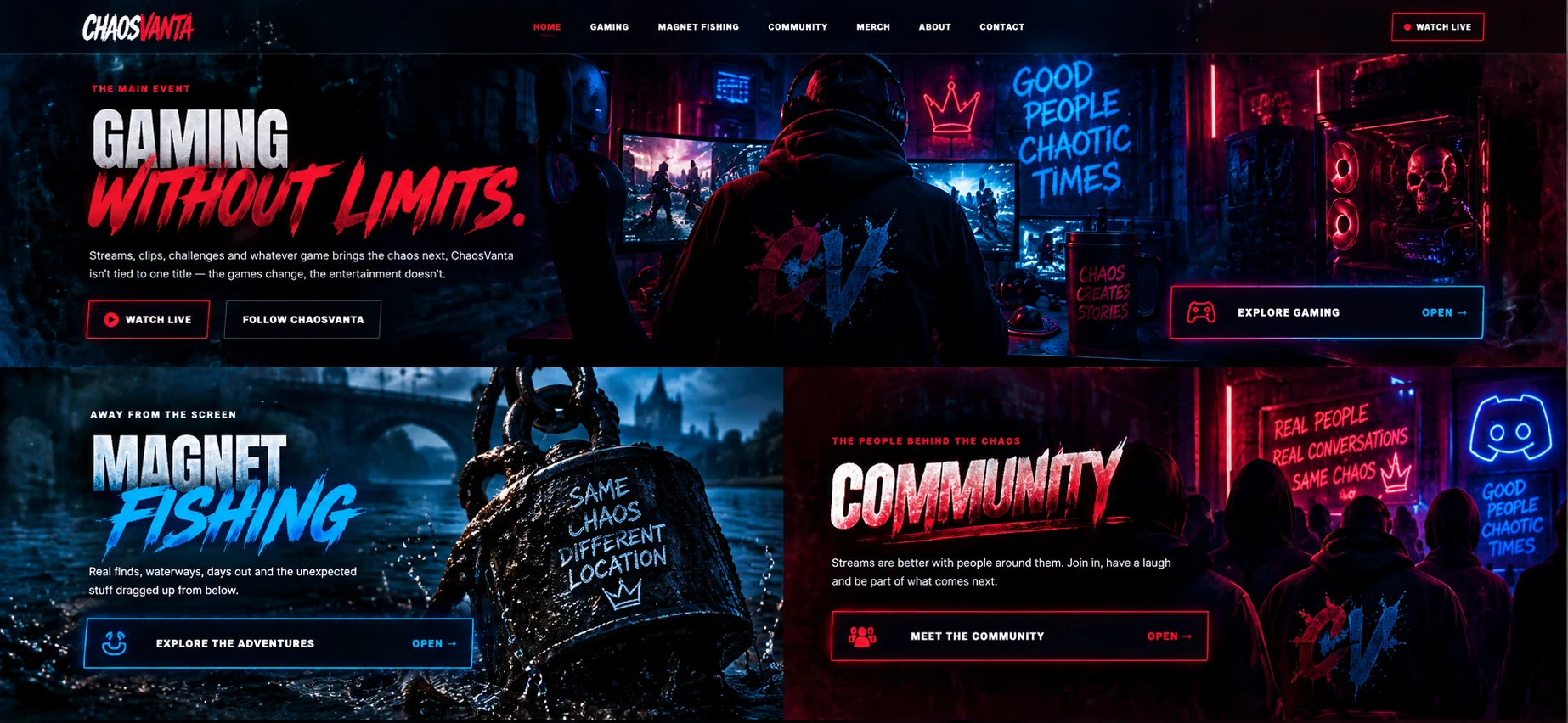 ChaosVanta Gaming, Magnet Fishing and Community